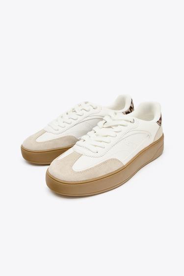 TENNIS IMPRIMÉ ANIMALIER - Blanc écru de Zara - Image 2