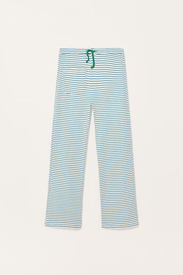 LIMITED EDITION STRIPED STRAIGHT-LEG TROUSERS - striped by Zara