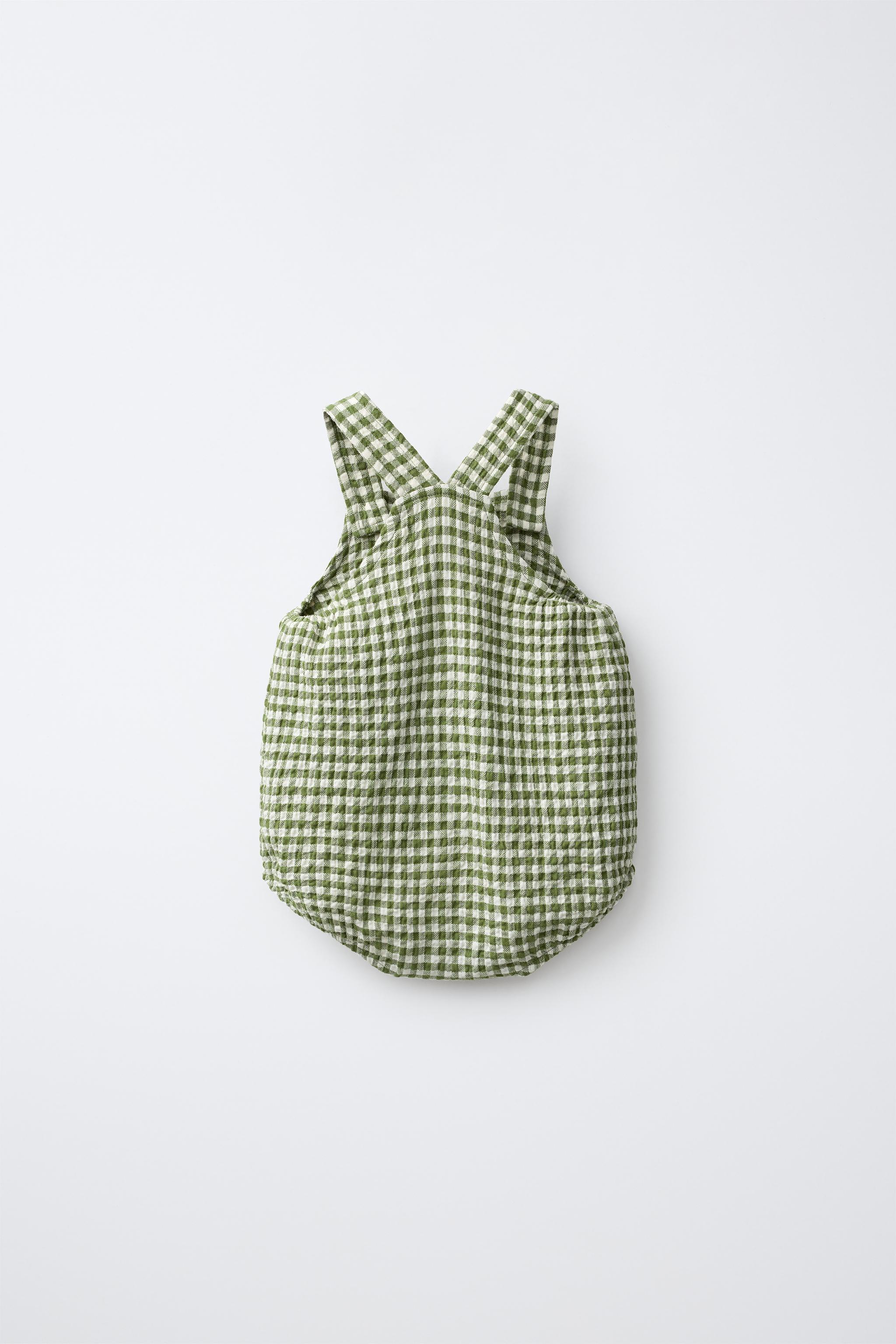 GINGHAM SHORT ROMPER