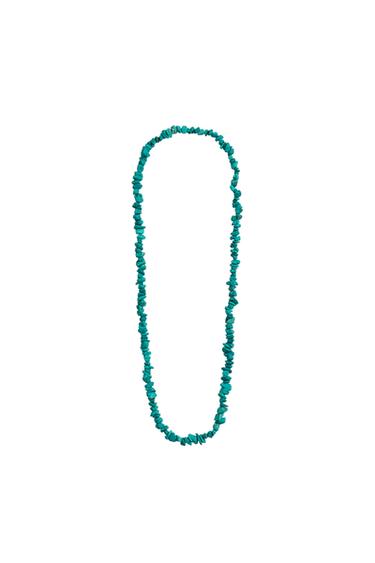 Zara AARON LEVINE X ZARA STONE BEAD NECKLACE - Blue / Green