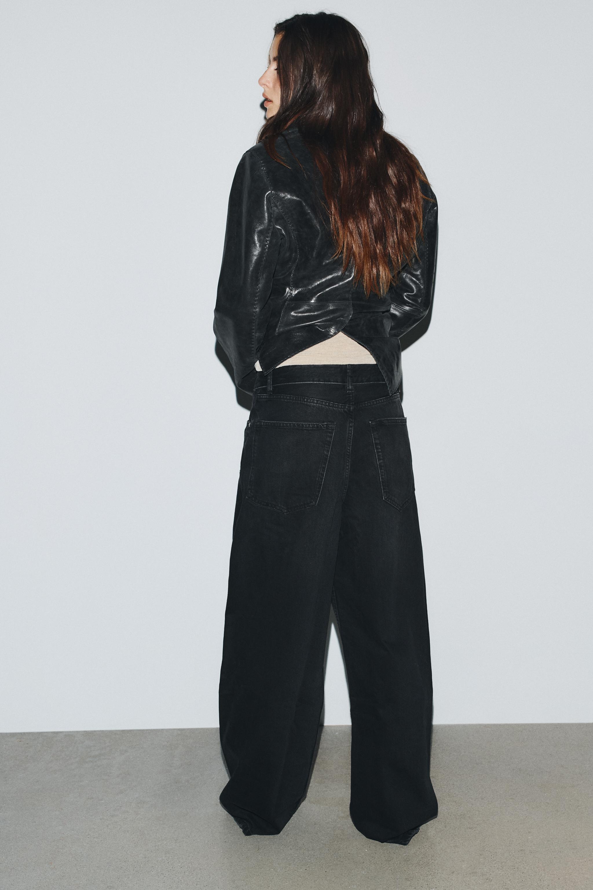 TRF MID-RISE FOLDED WAISTBAND JEANS