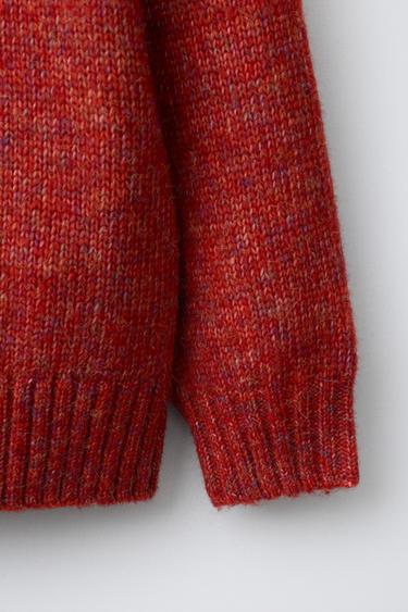 PULL EN MAILLE - Orange de Zara - Image 3