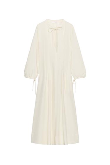 ZW COLLECTION FITTED WAIST DRESS - Butter by Zara