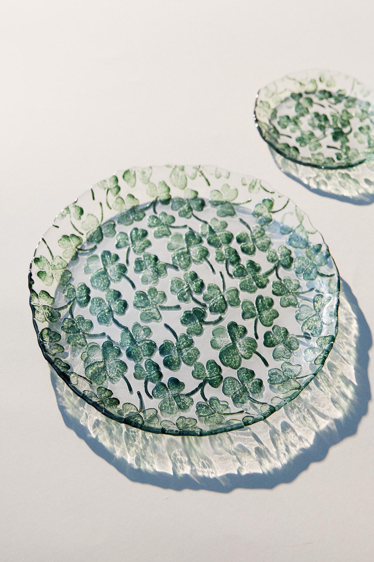 CLOVER SERVICE PLATE — Green