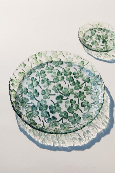 CLOVER SERVICE PLATE - Green by Zara