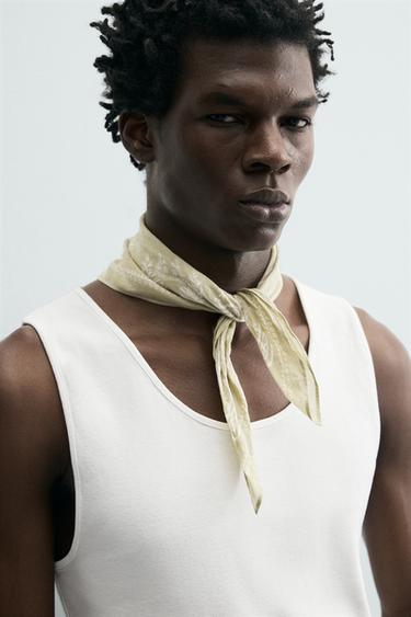 BANDANA ESTAMPADO PAISLEY - Verde claro de Zara - Imagen 0