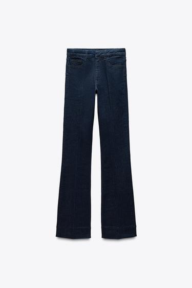 ZWコレクション ブーツカット ミッドライズジーンズブルーZaraのZWコレクション ブーツカット ミッドライズジーンズ - ブルー 