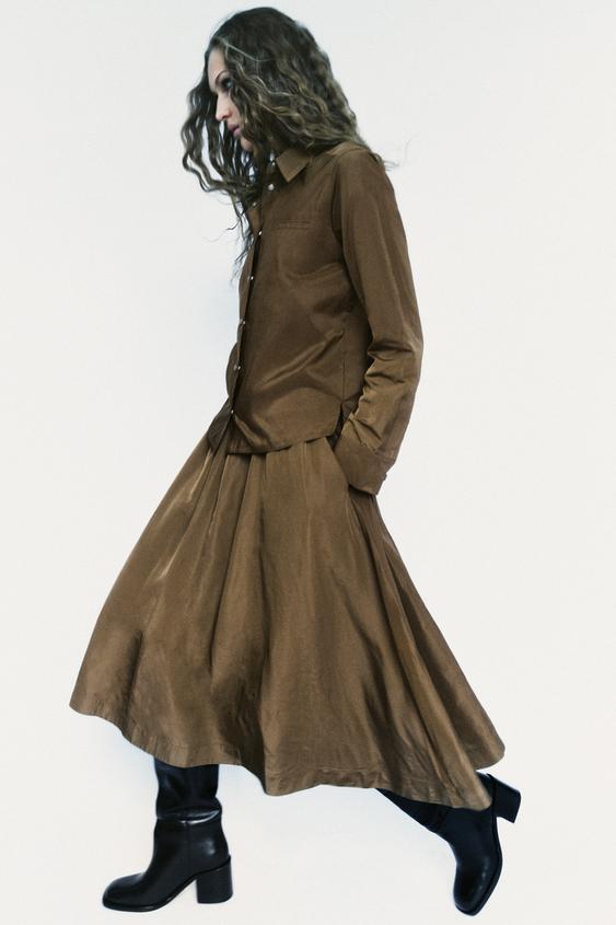 SHIRT AND SKIRT MATCHING SET ZW COLLECTION ZARA United States