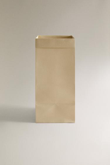 PAPER WASTEPAPER BASKET - Ecru by Zara - Image 0