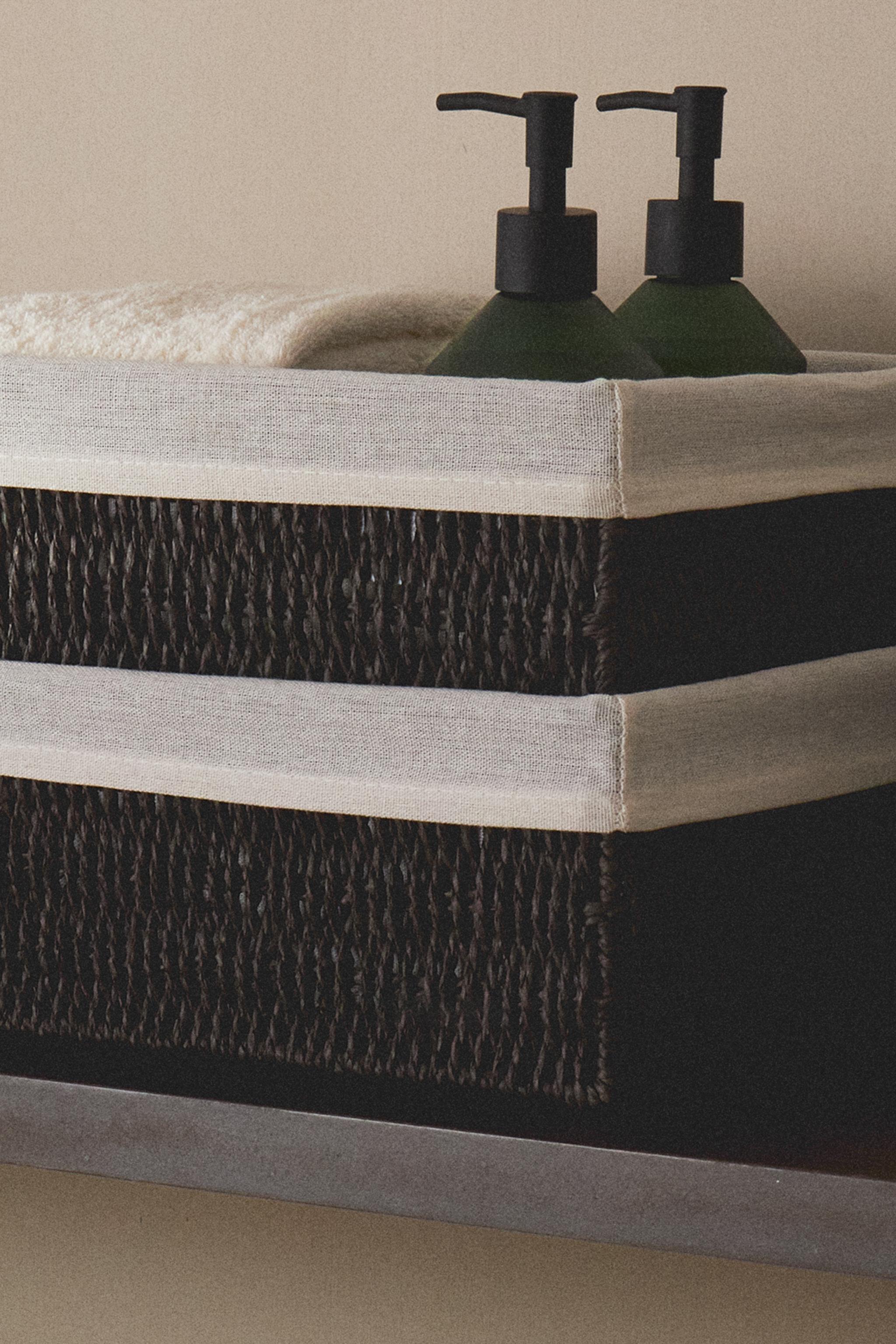 RECTANGULAR FABRIC INTERIOR BASKET