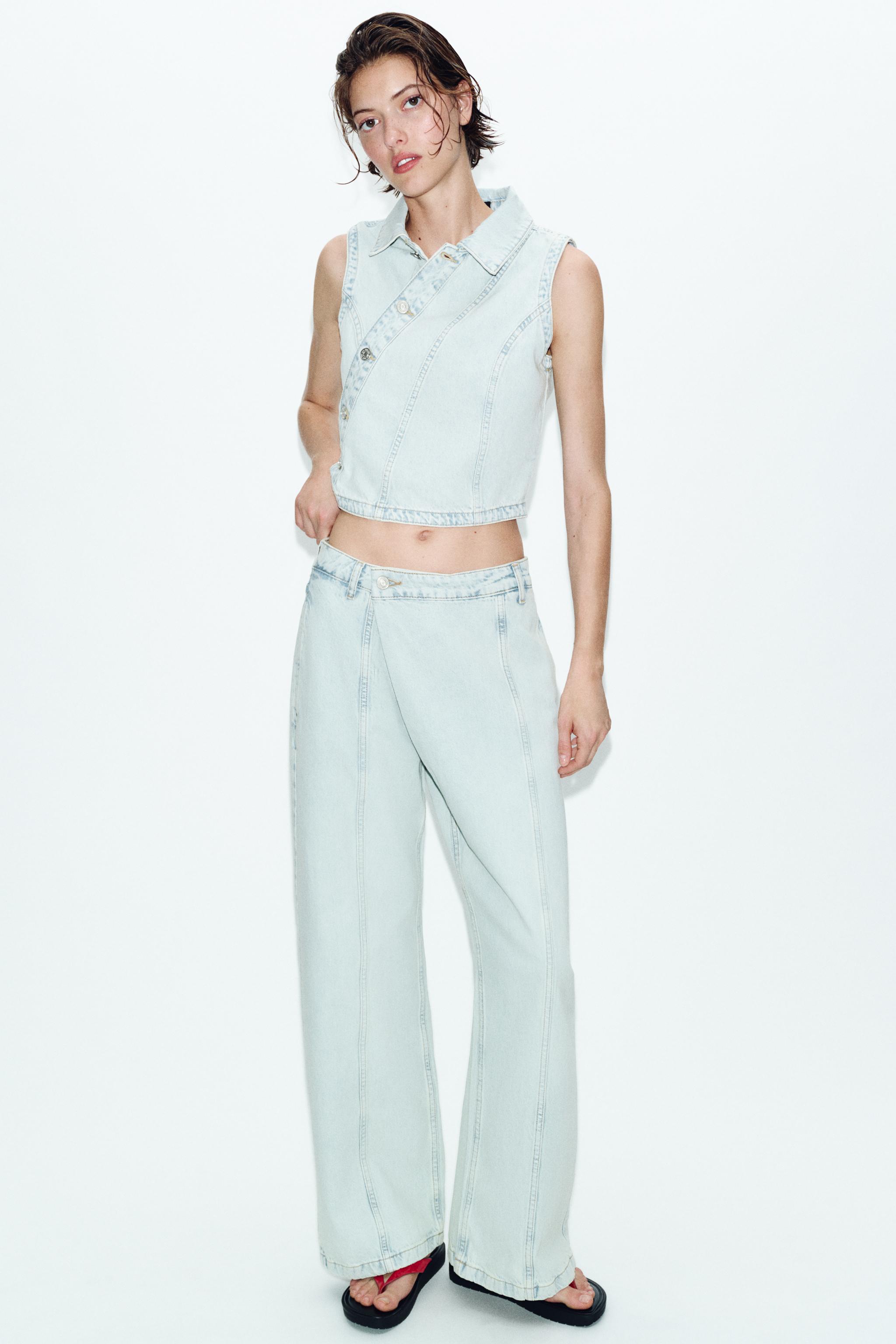 GILET COURT EN DENIM Z1975