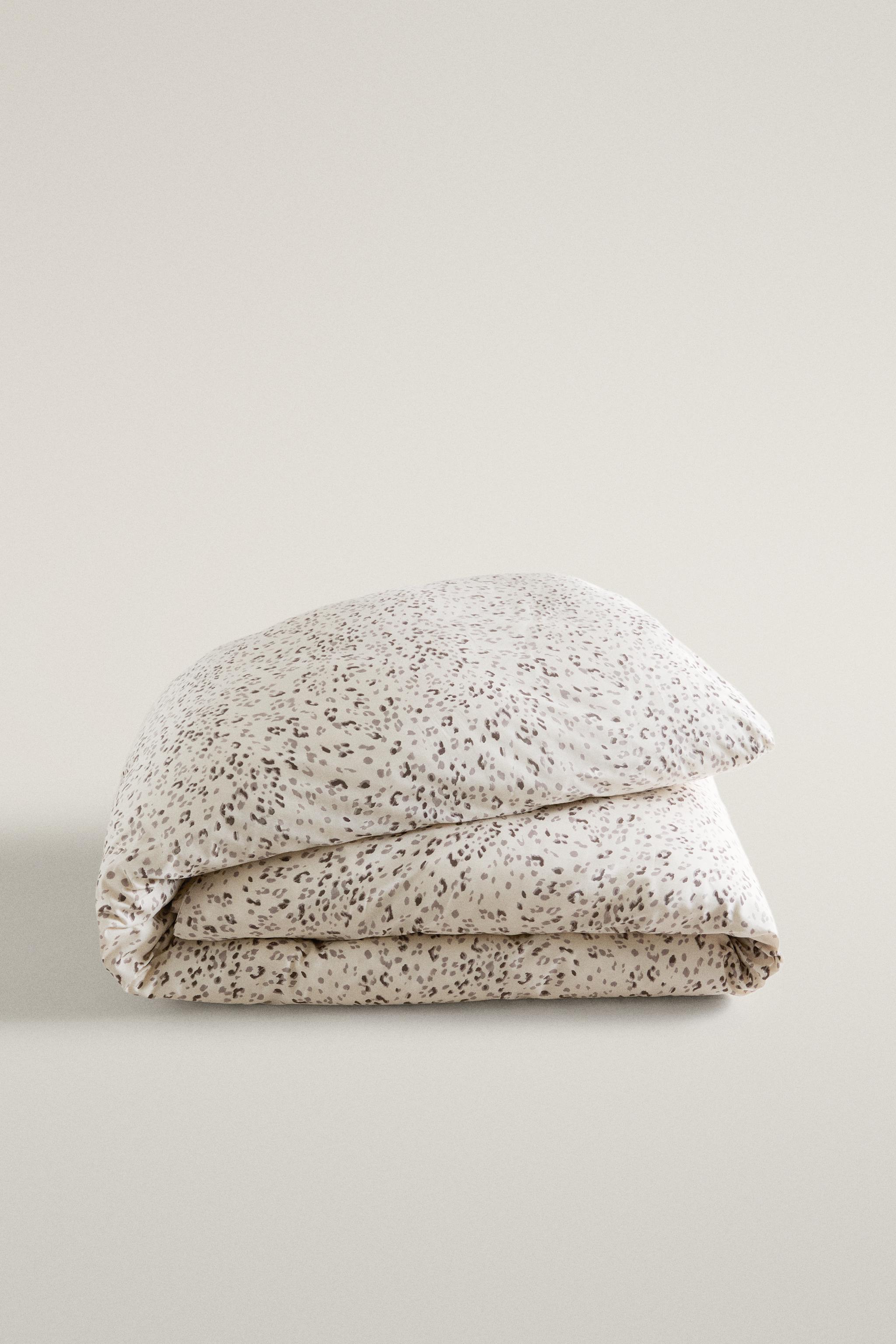 HOUSSE DE COUETTE À IMPRIMÉ ANIMAL SATIN (300 FILS)