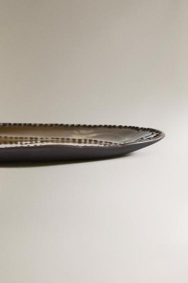 PETIT PLATEAU DE BAIN FLEUR - Kaki de Zara - Image 3