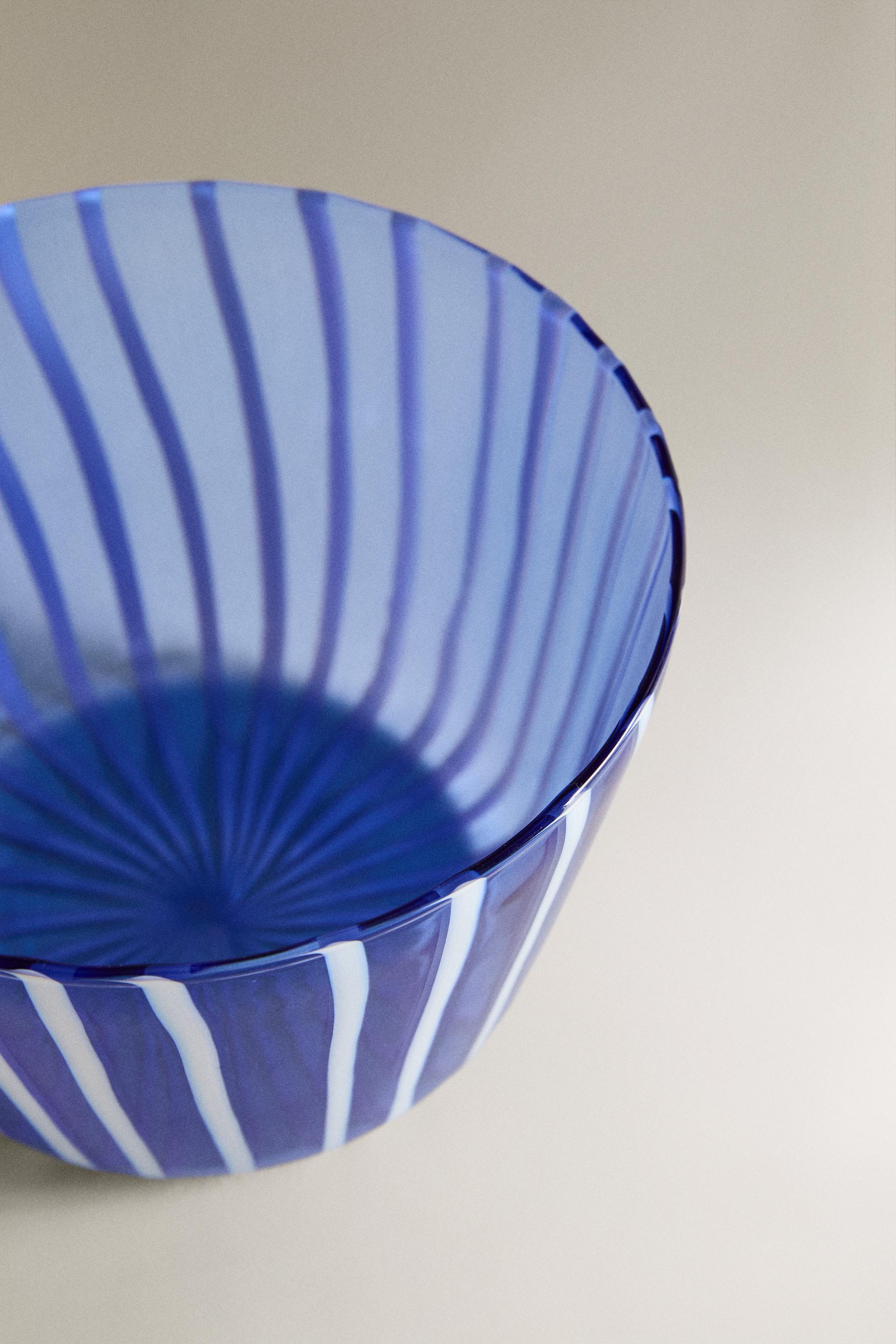 STRIPED BOROSILICATE GLASS BOWL