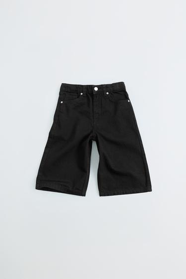 BERMUDES DENIM - Negre de Zara