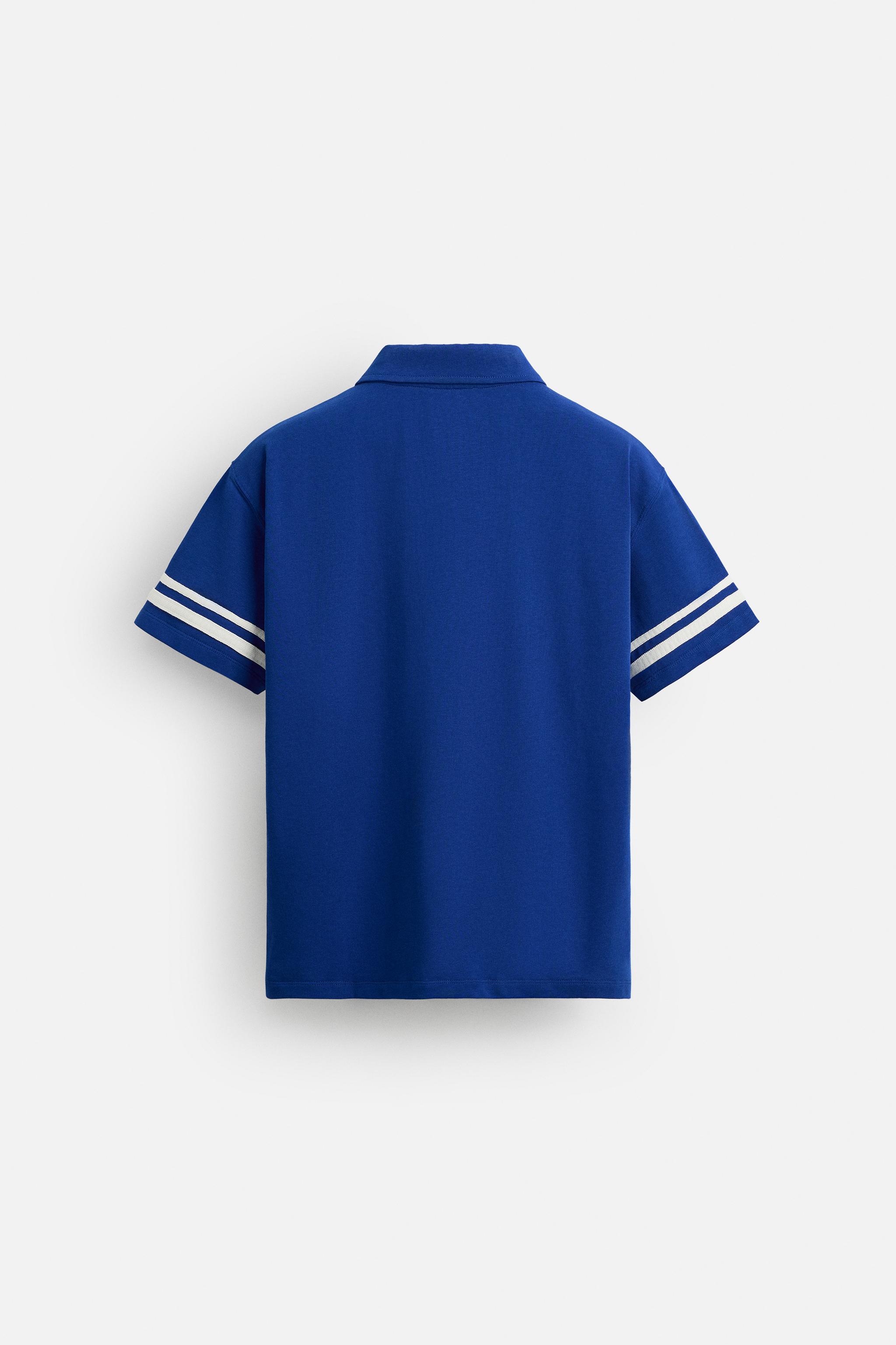 ★ドイツ発*ZARA*新作*カラーブロックリブニットポロ/BURG★ カラーブロックリブニットポロシャツ - バーガンディ | ZARA