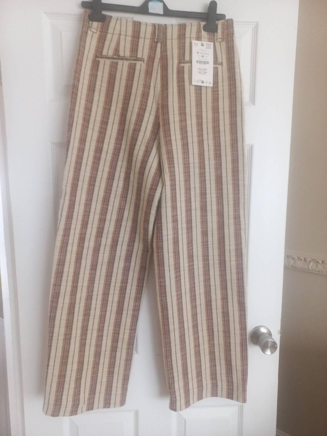 STRIPED STRAIGHT-LEG TROUSERS - Image 2