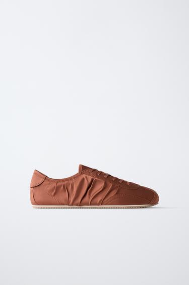 SATIN SNEAKERS — Russet Orange 1