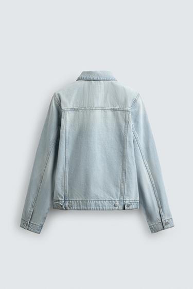 VESTE EN JEAN BASIQUE - Bleu clair de Zara - Image 7