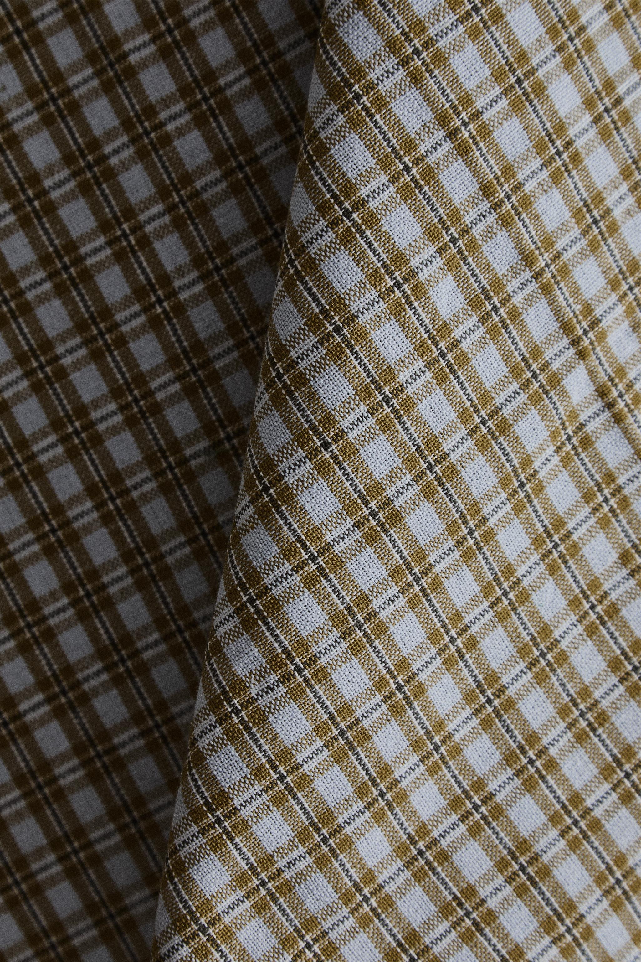 PACK OF CHECKED COTTON KITCHEN TOWELS (PACK OF 2)