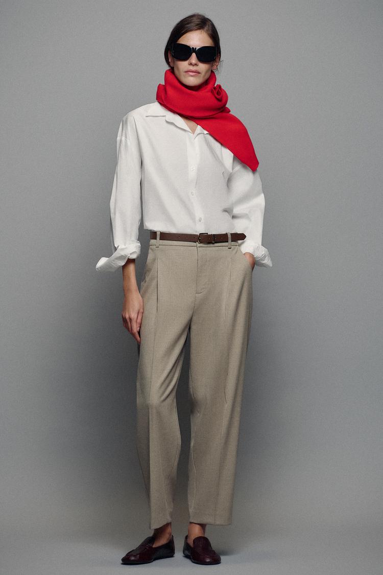 Pantalon tobillero cinturon