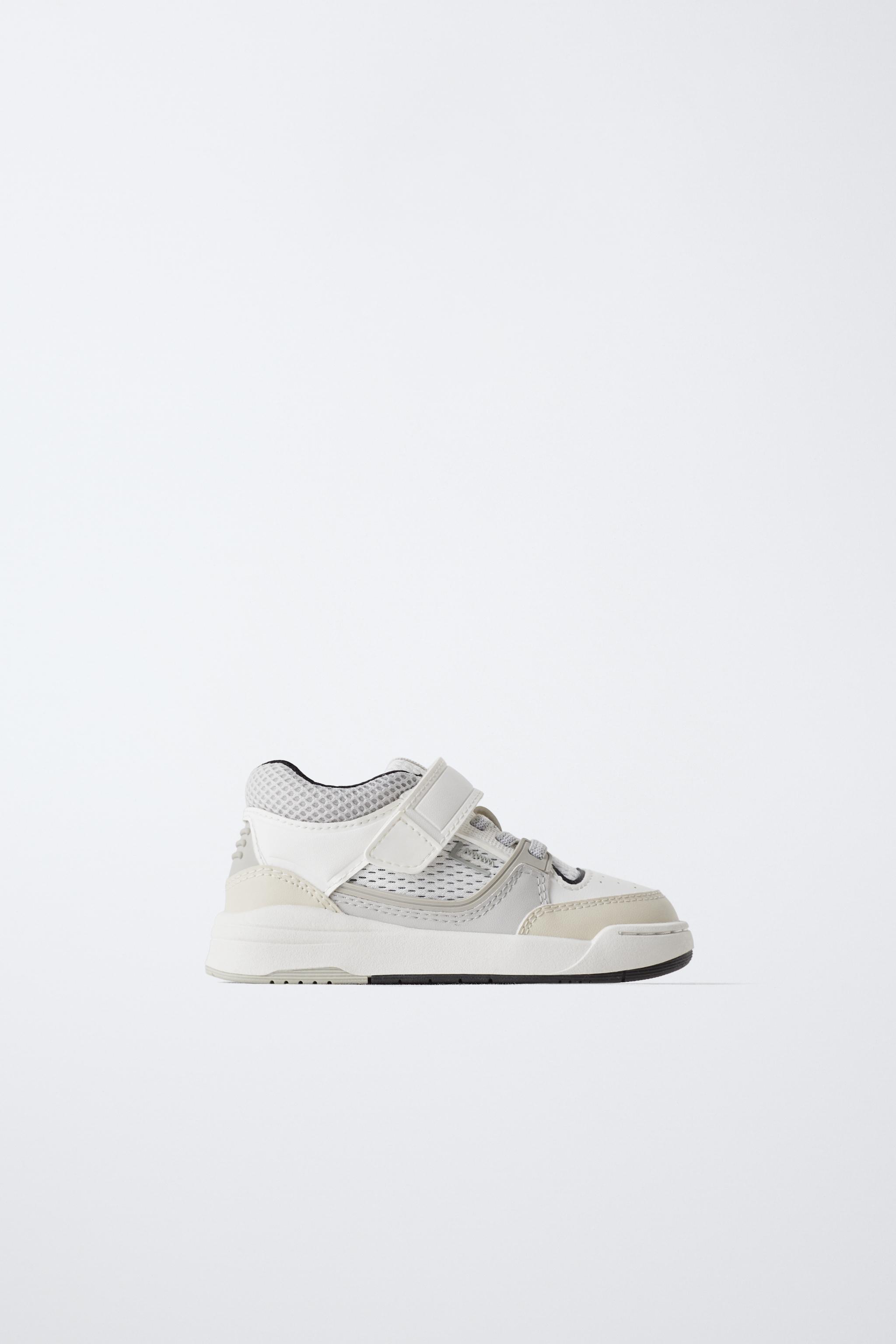 Zara Basic Shoes Price MULTI-PIECE HIGH-TOP SNEAKERS White ZARA