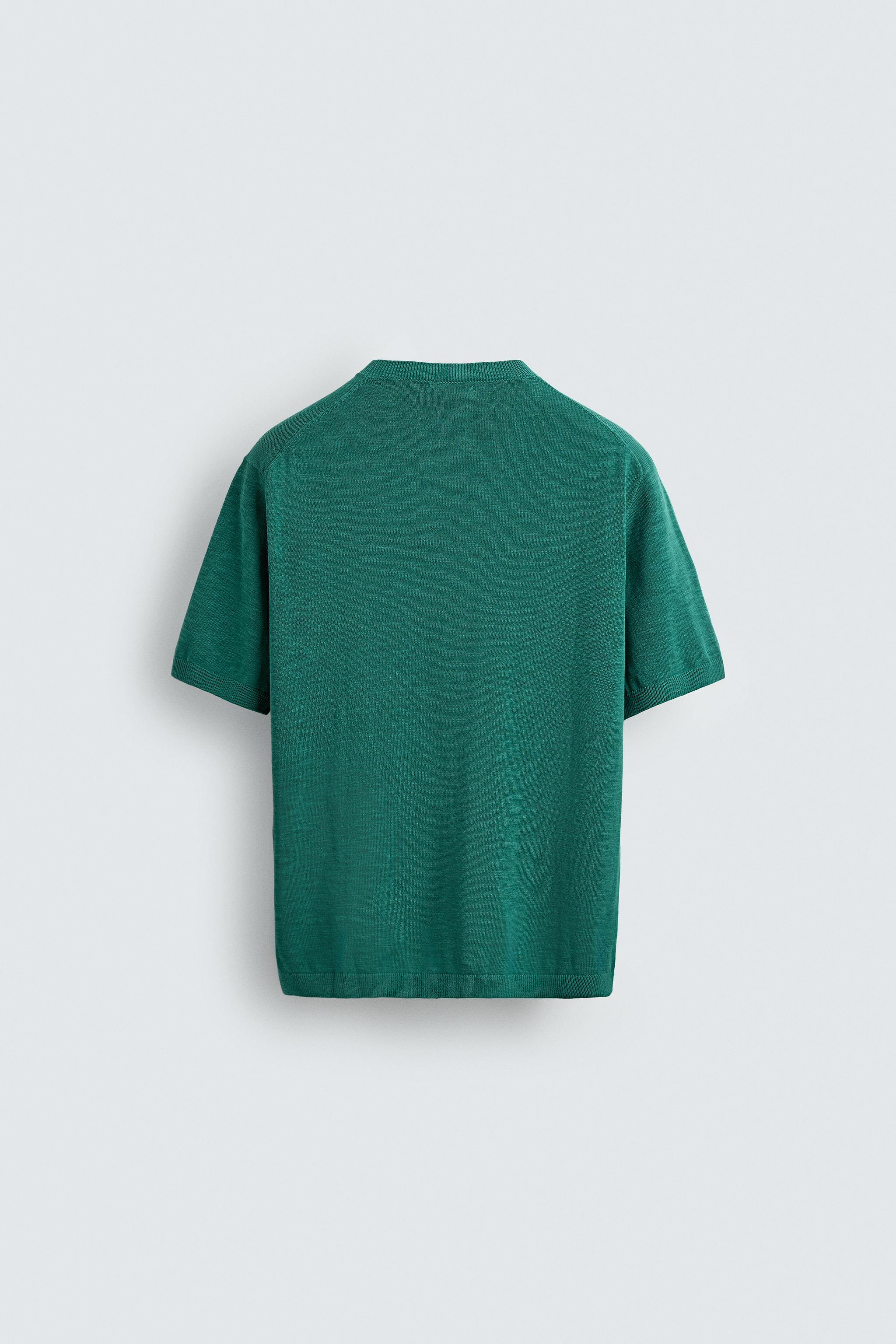 KNITTED REGULAR FIT T-SHIRT