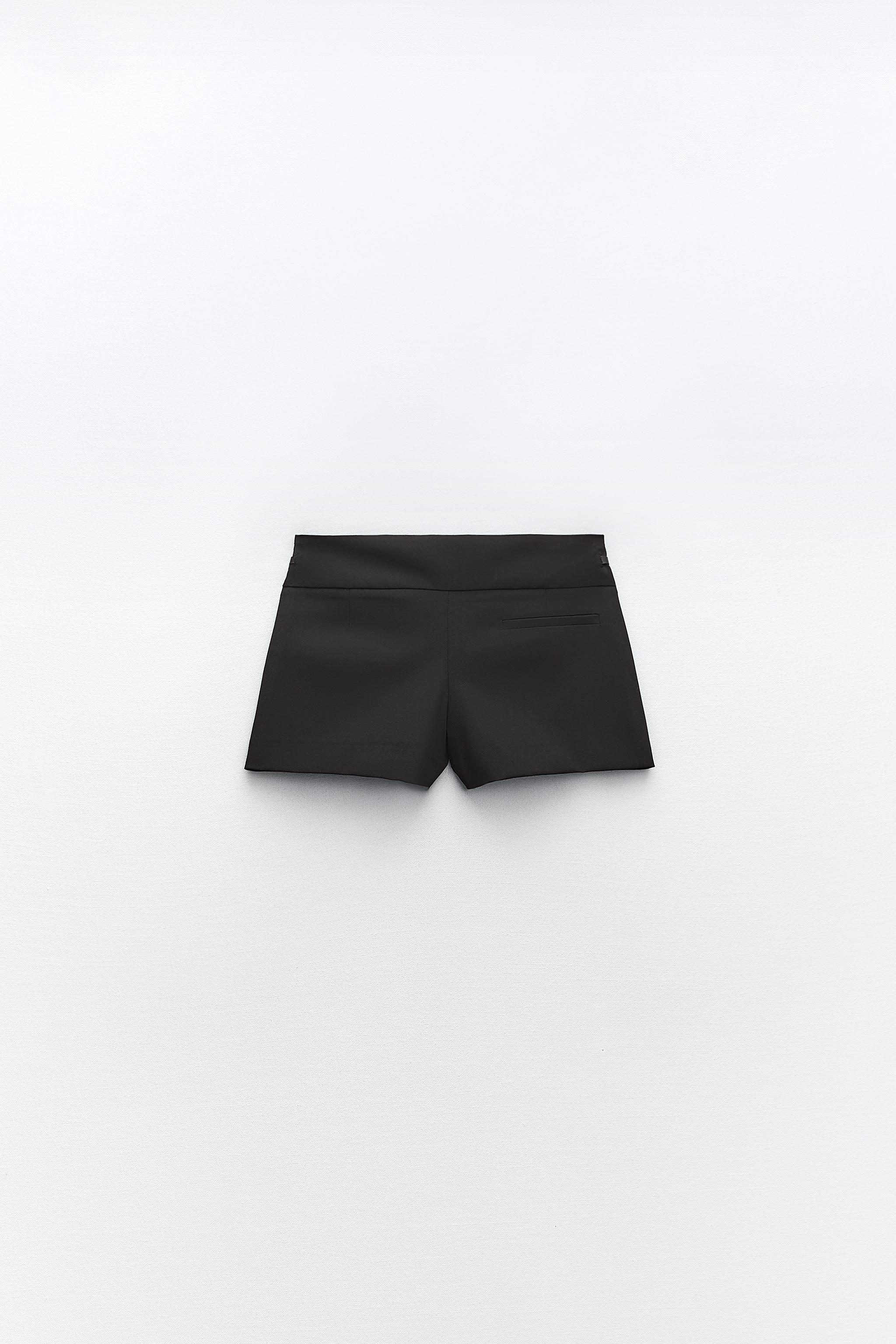 Black clearance shorts zara