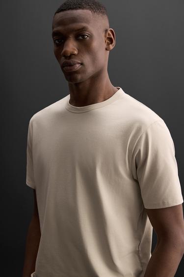 ÁO PHÔNG THỂ THAO RELAXED FIT - Màu be từ Zara