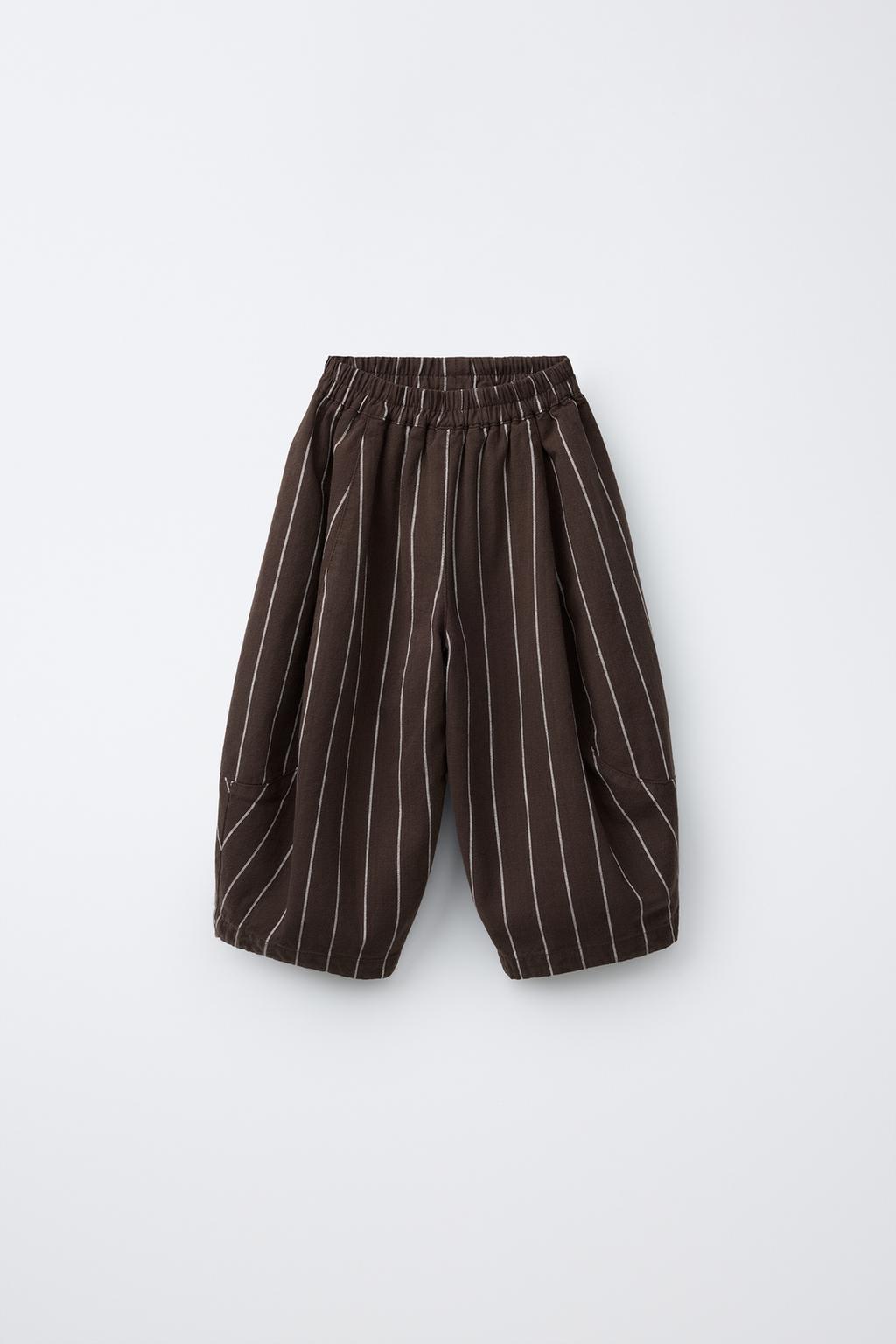 STRIPED BALLOON TROUSERS