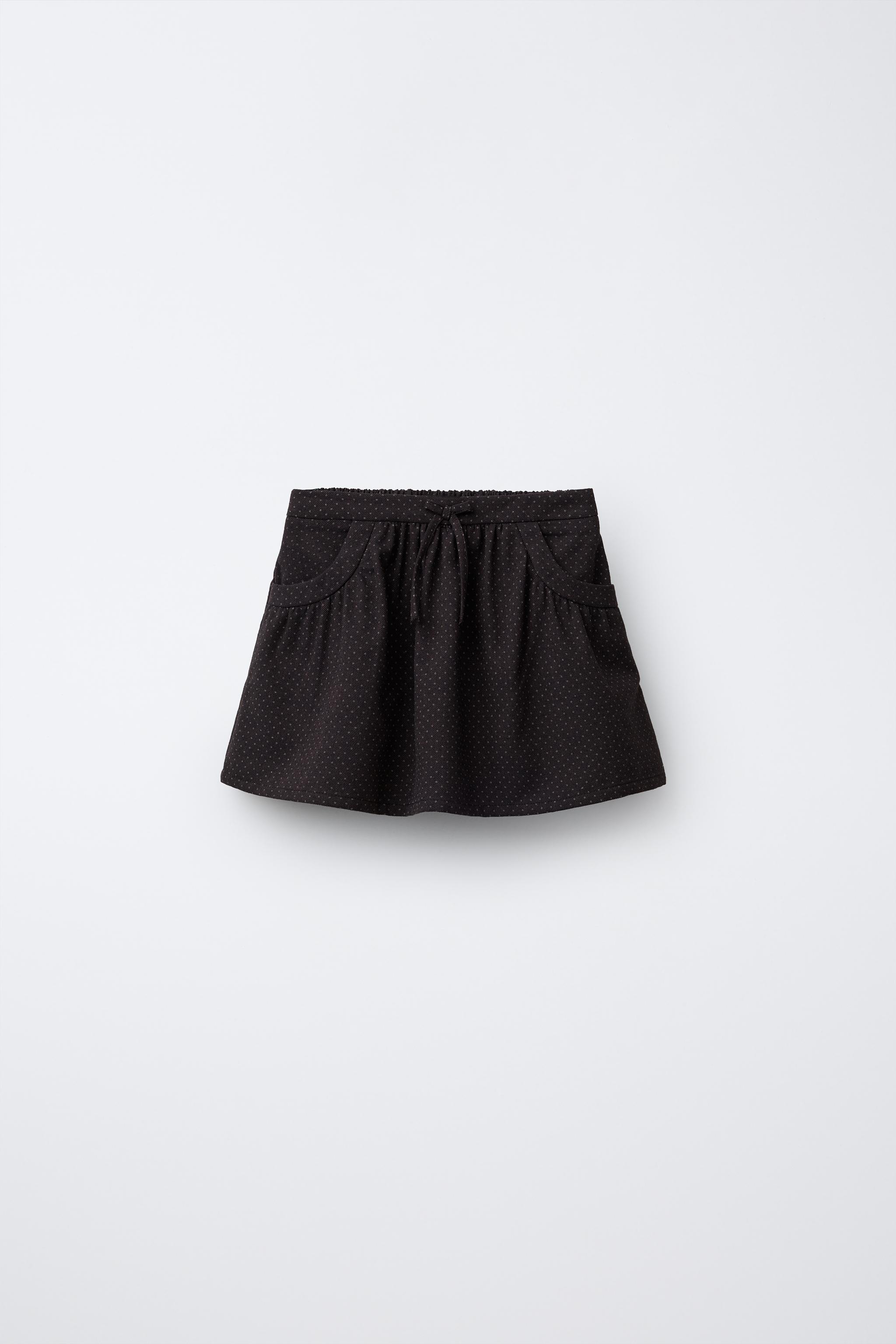 ドット柄バミューダスコート - ブラウン | ZARA Japan / 日本