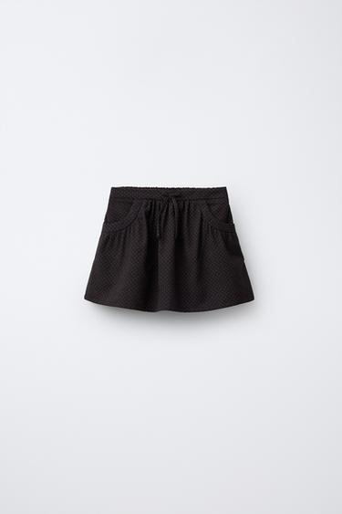 POLKA DOT BERMUDA SKORT - Brown by Zara - Image 0