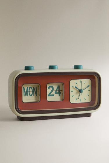 FLIP-KALENDERUHR MIT ALARM - Bunt von Zara - Bild 0