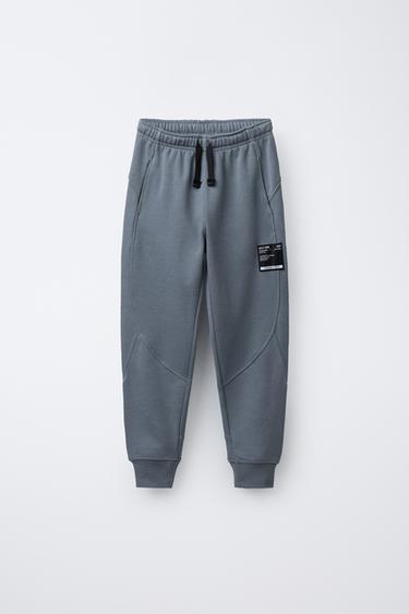 PIQUÉ FLEECE JOGGER TROUSERS - Blue / Steel by Zara