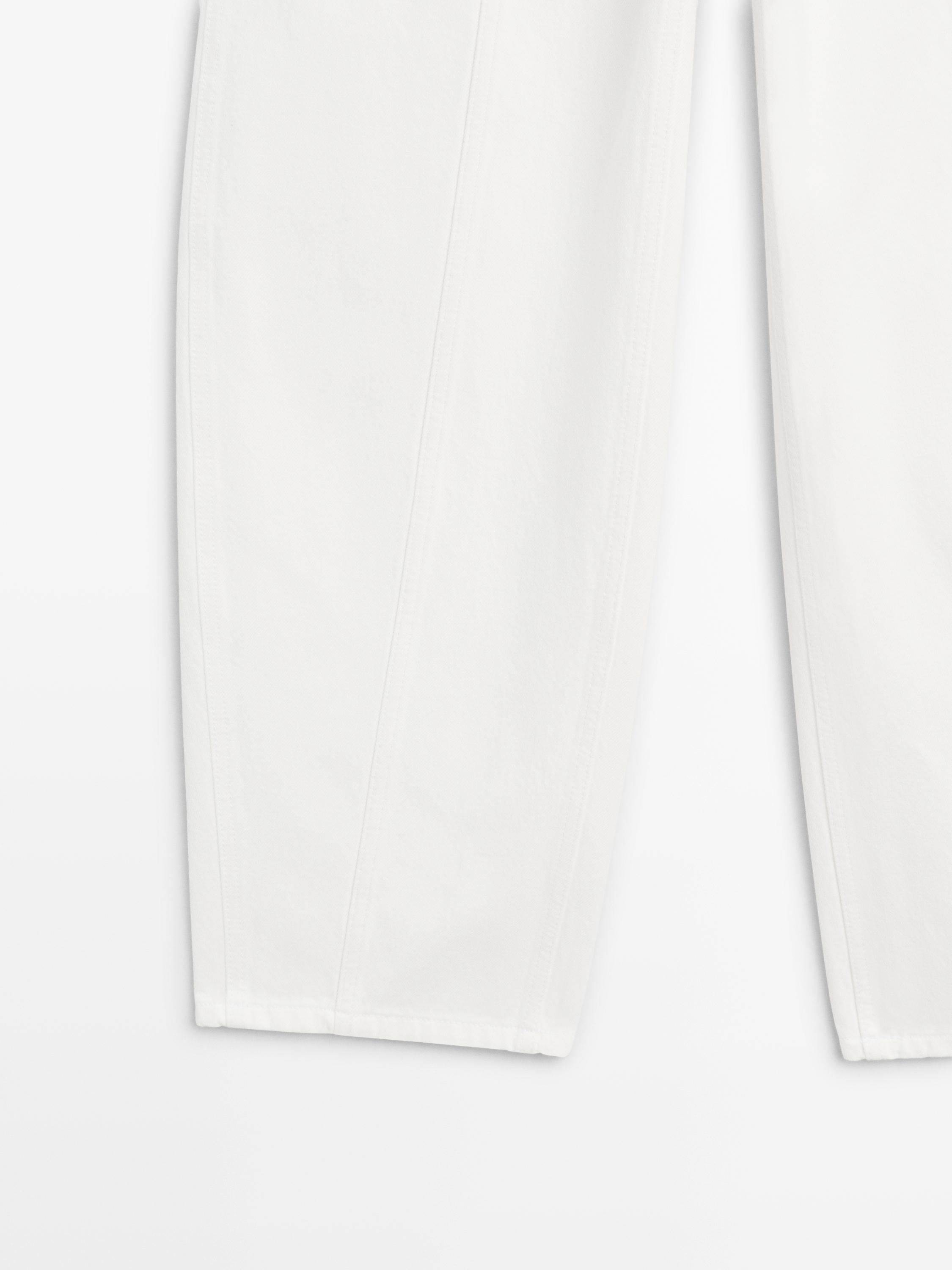 Jean barrel fit coutures apparentes
