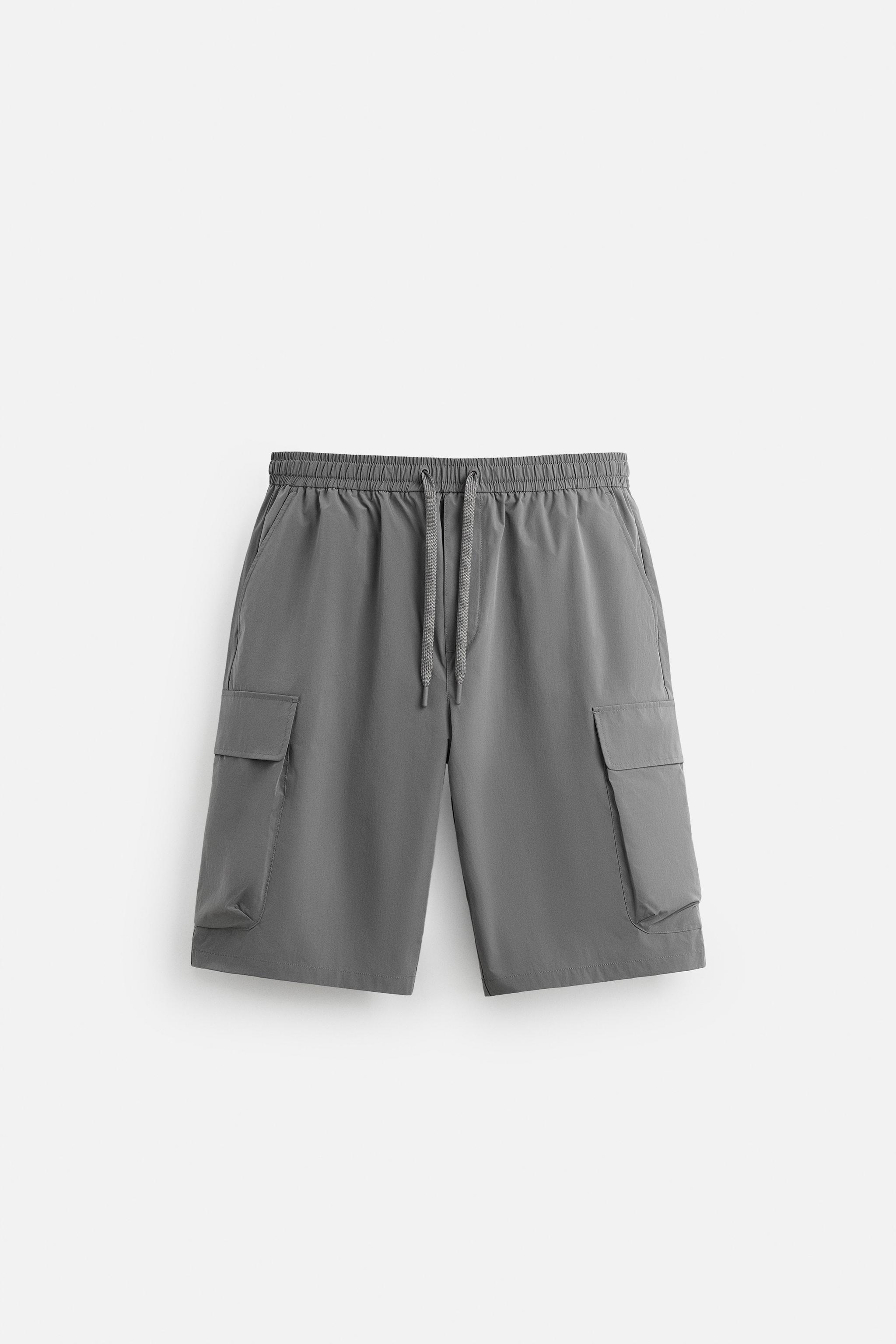 【R13】 バミューダカーゴショートパンツ FOLLOWIN カーゴパンツ 「UNISEX」8部丈バミューダカーゴワイド