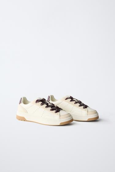 SKATE PLIMSOLLS - White by Zara
