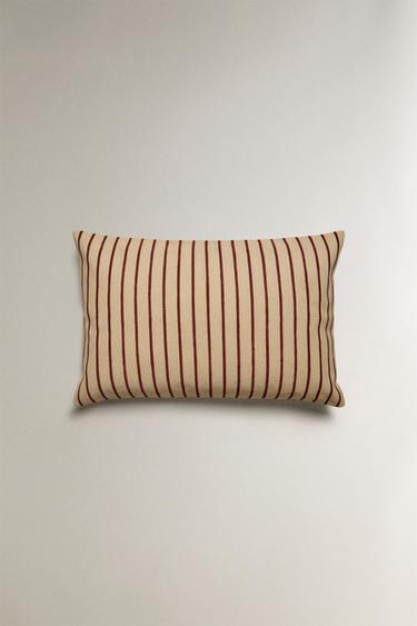 Zaras RANDIGT KUDDFODRAL - Ljust beige - Bild 0