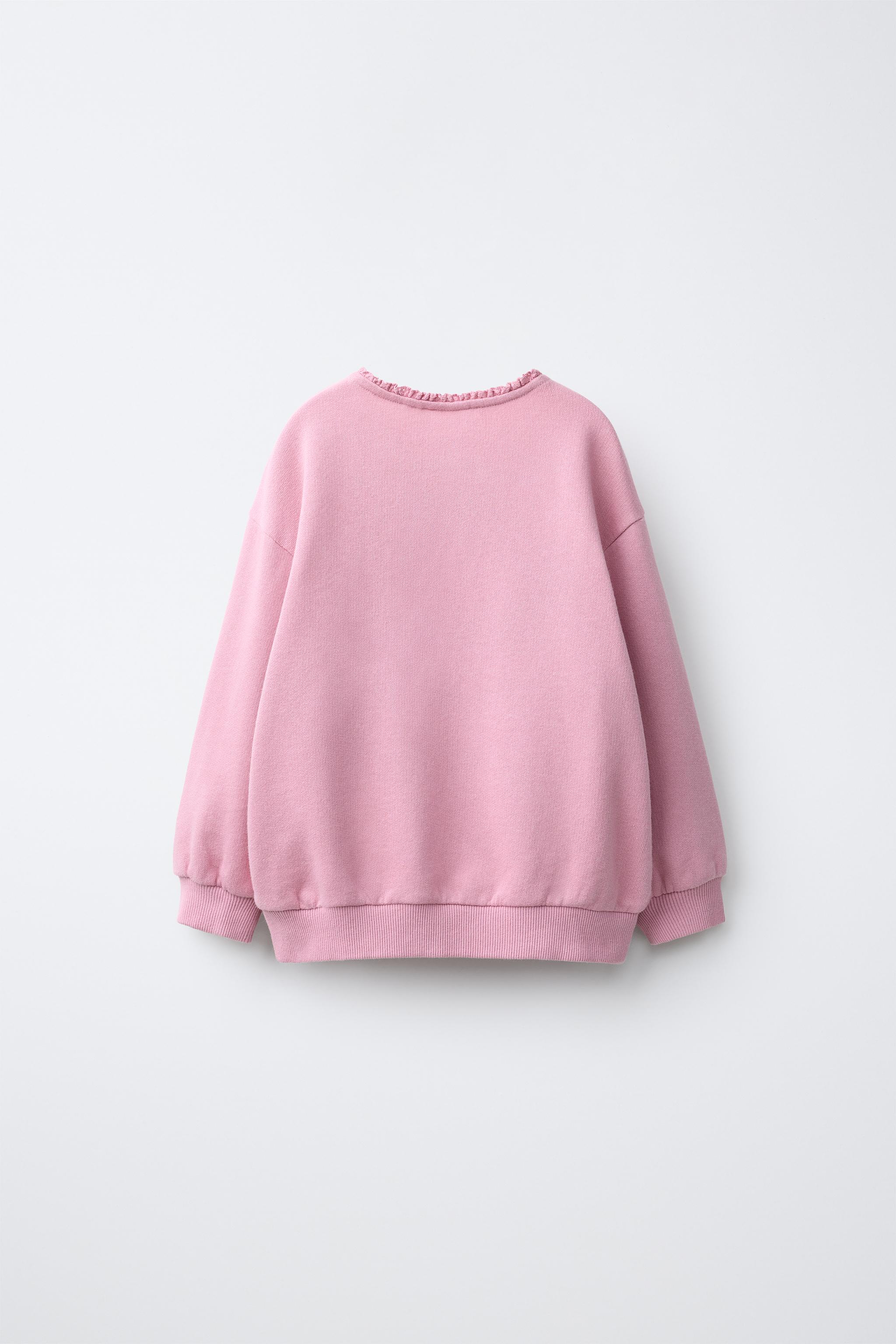 WASHED LACE SWEATSHIRT