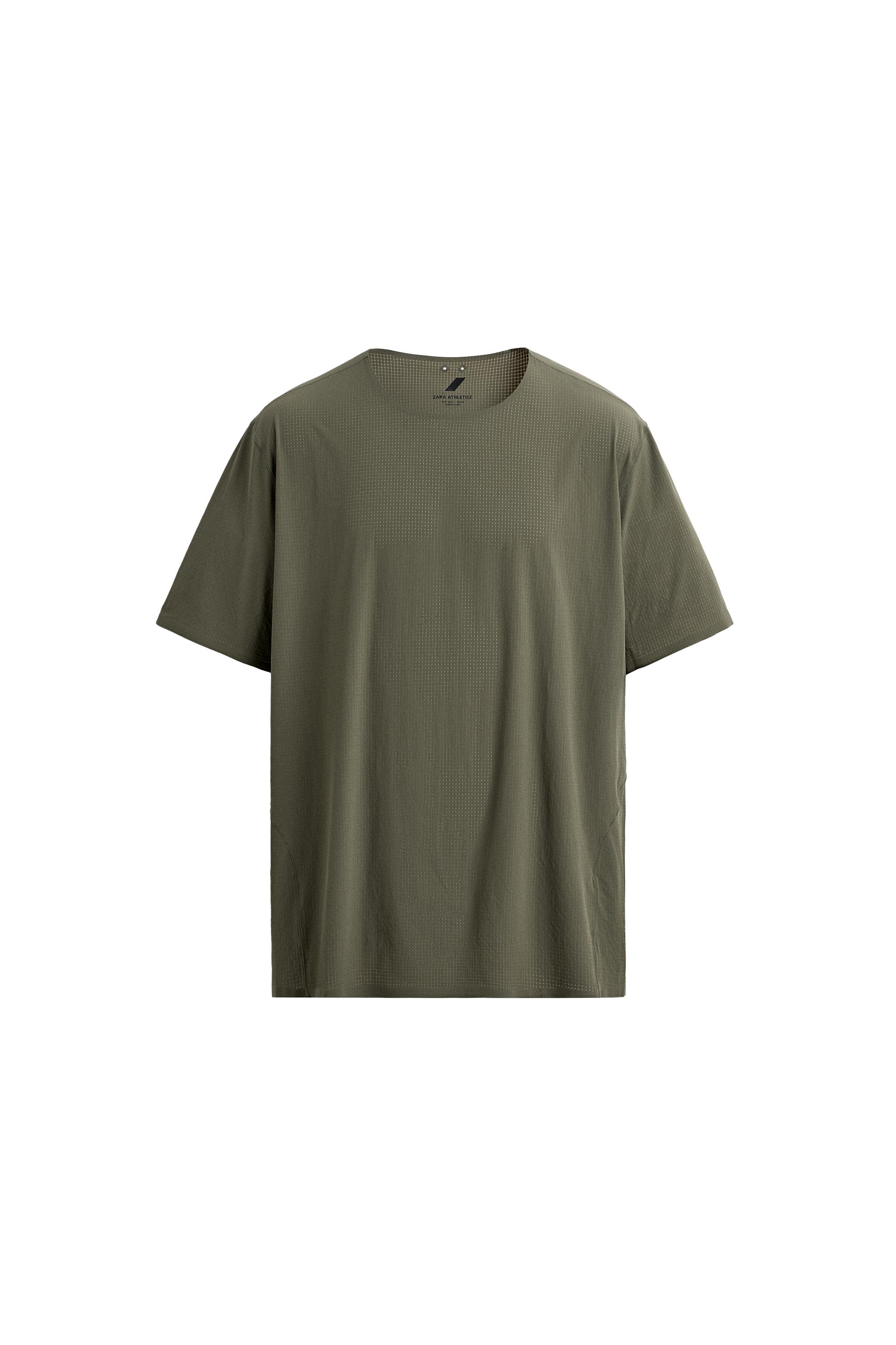 TECHNICAL TEXTURED T-SHIRT - Purple | ZARA South Africa