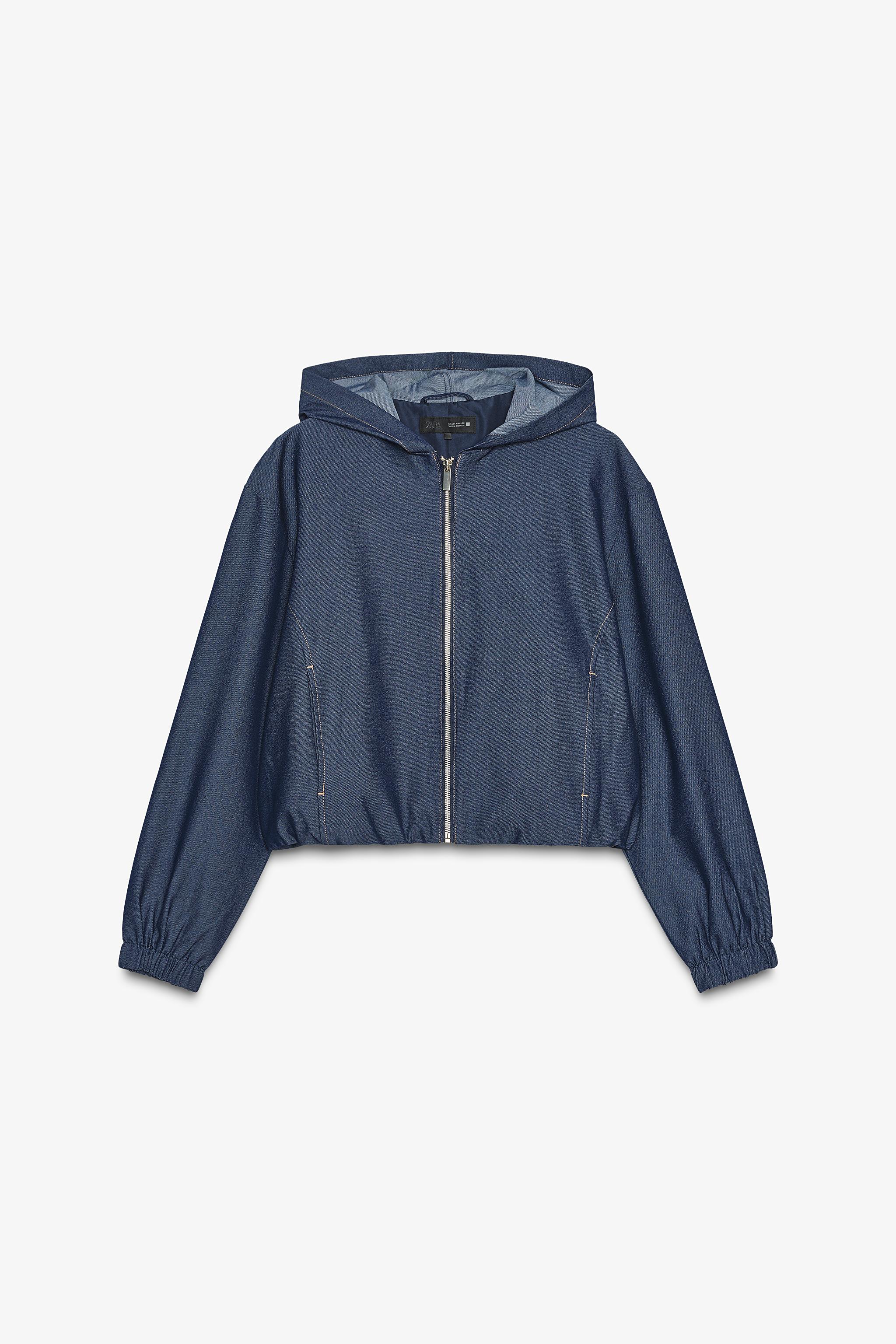 ZARA ZW DENIM ボンバージャケット M ブルー ZARA ZW DENIM ボンバージャケット M ブルー - メルカリ