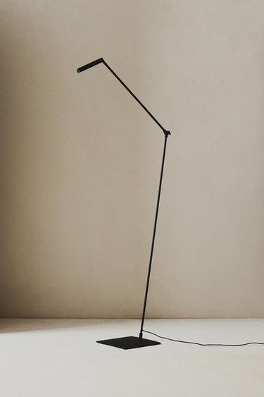 METAL LED FLOOR LAMP - Faded black by Zara