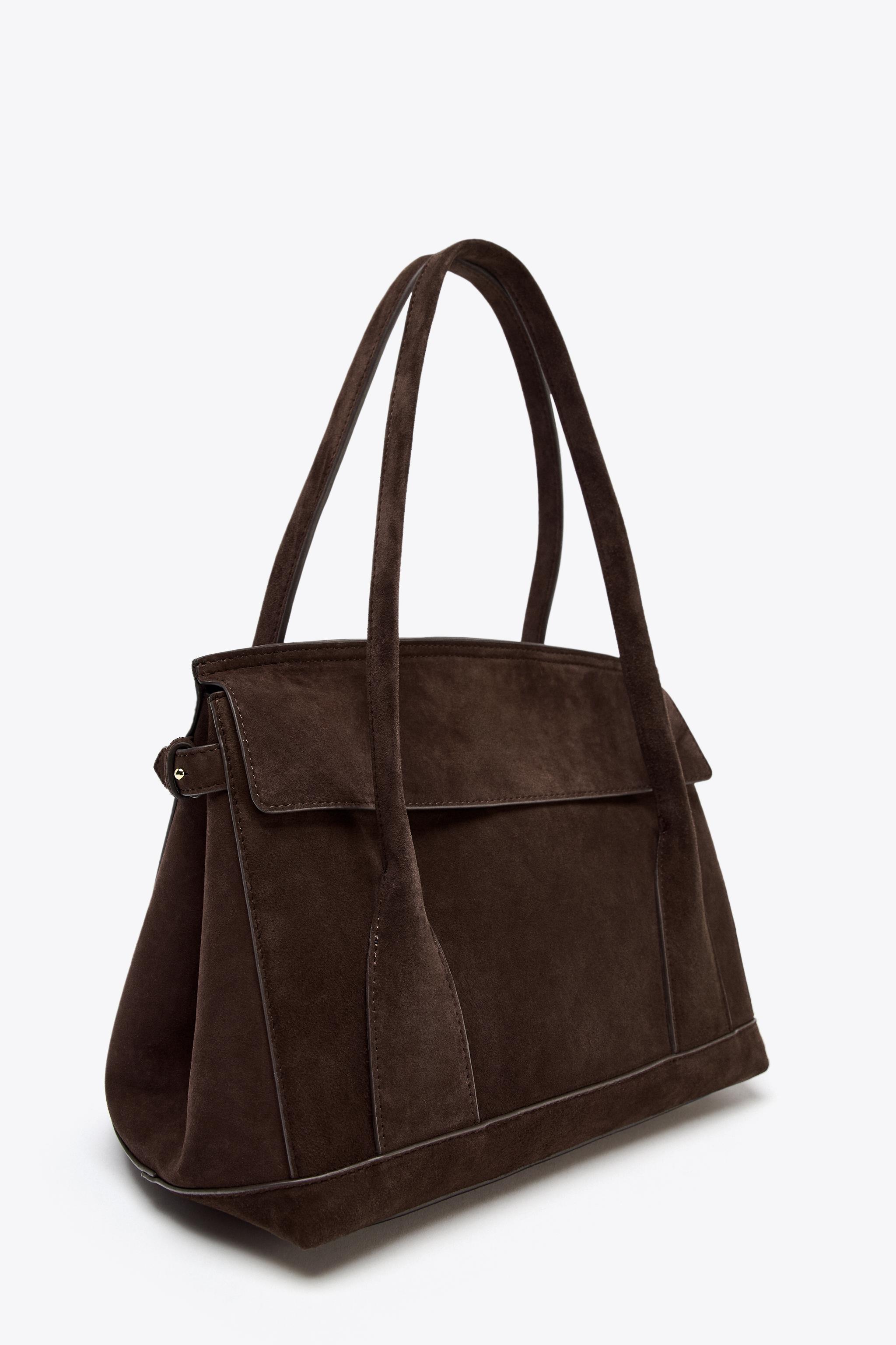 ZARA スエードシティバッグ ZARA ザラ スエードシティバッグ - メルカリ
