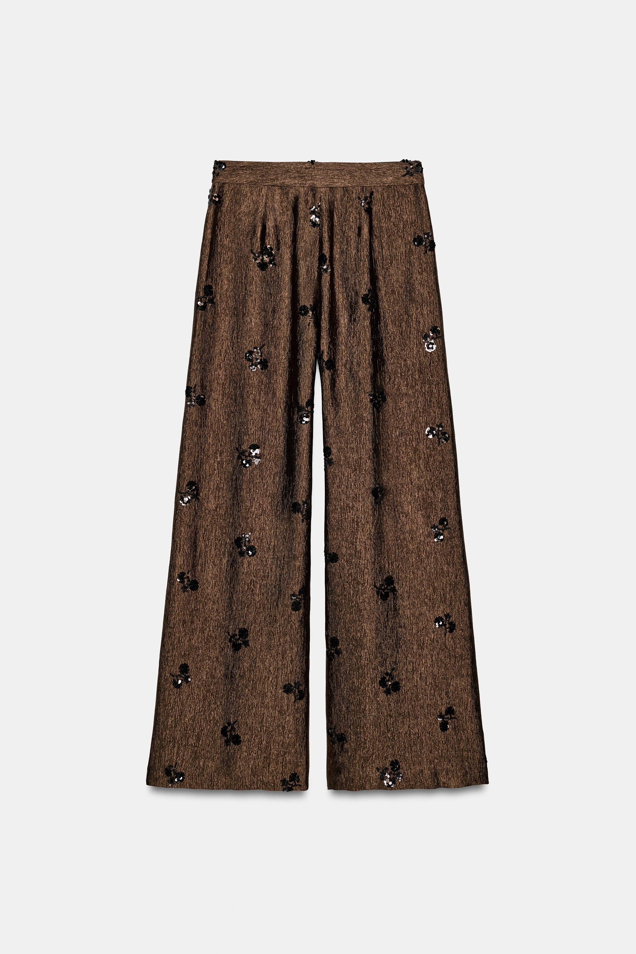 PANTALON LARGE PAILLETTES