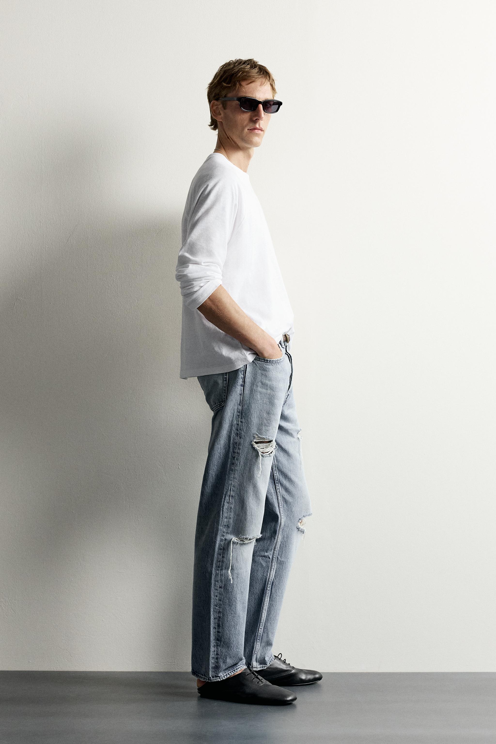 JEAN STRAIGHT FIT DÉCHIRÉ