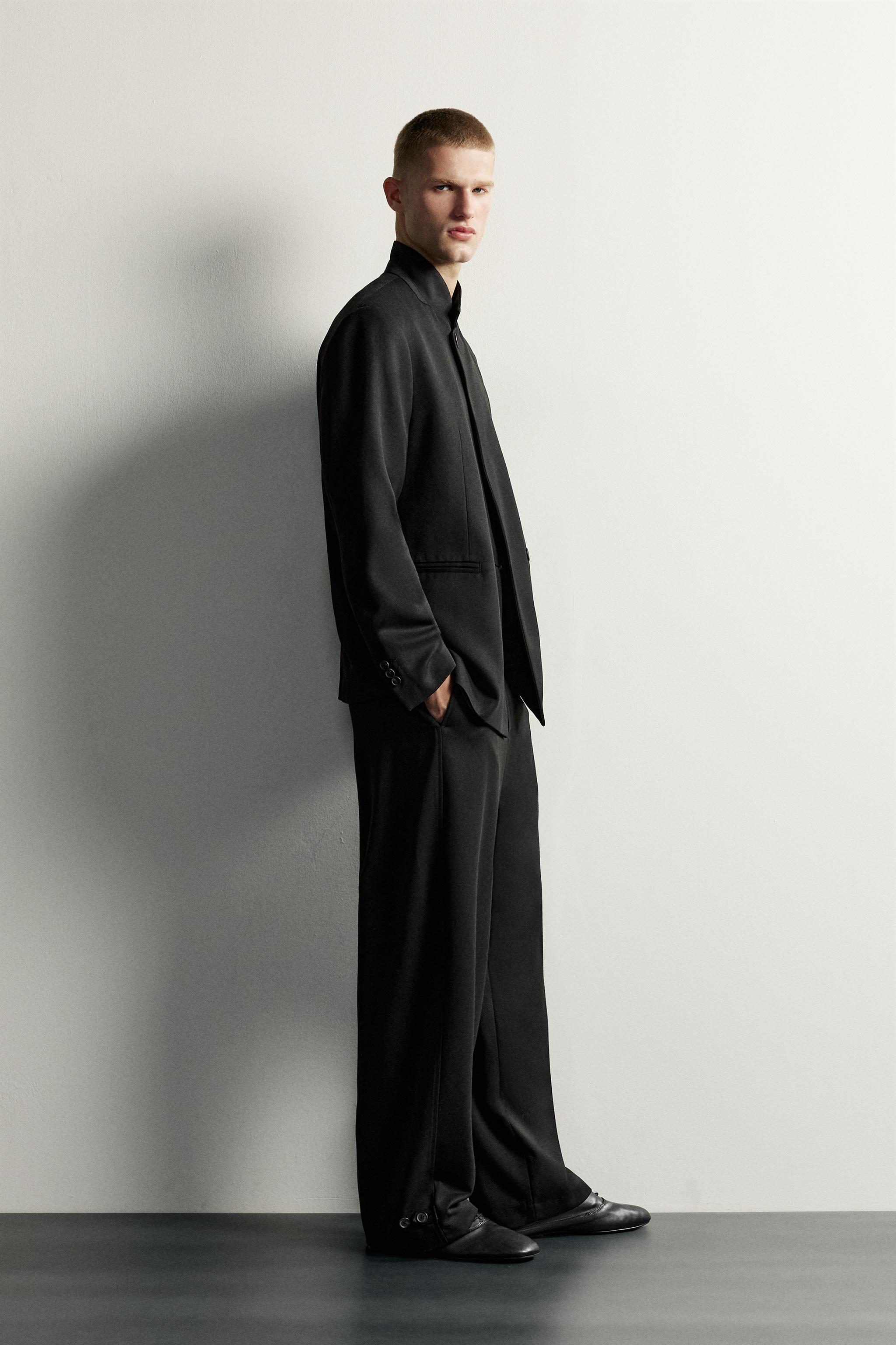 PANTALON COSTUME BARREL FIT PATTE
