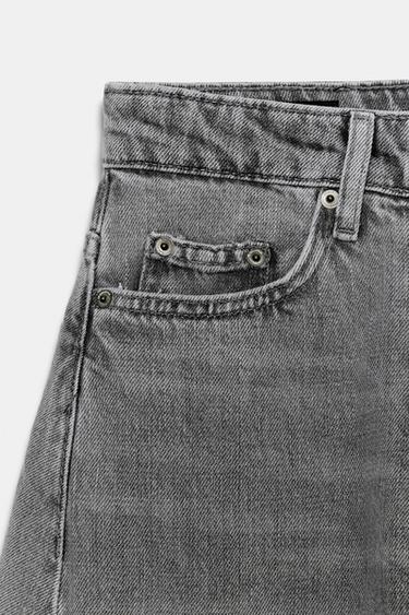 ZW COLLECTION ANKLE BALLOON MID-WAIST JEANS - Anthracite grey by Zara - Image 8