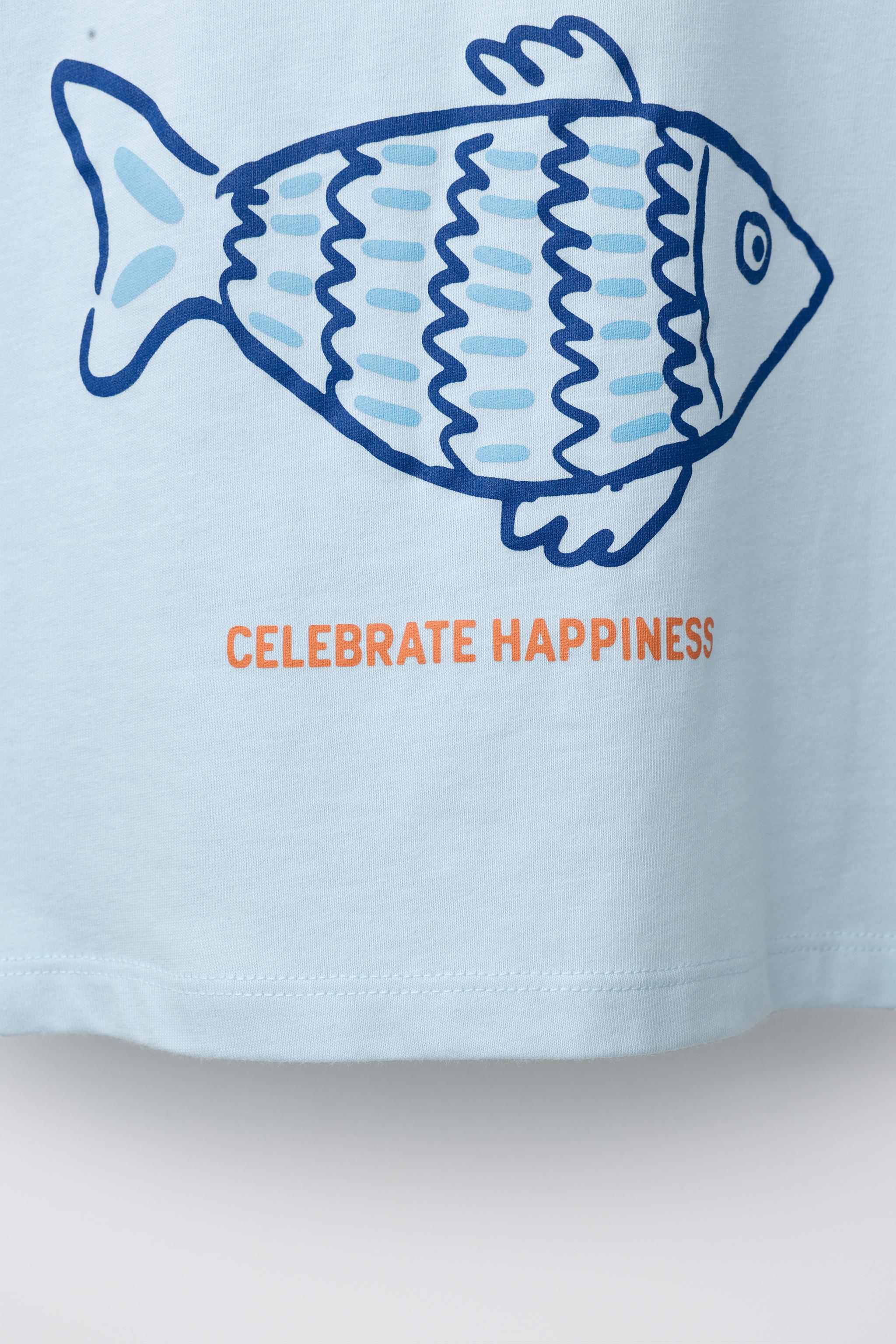 T-SHIRT À IMPRIMÉ POISSONS