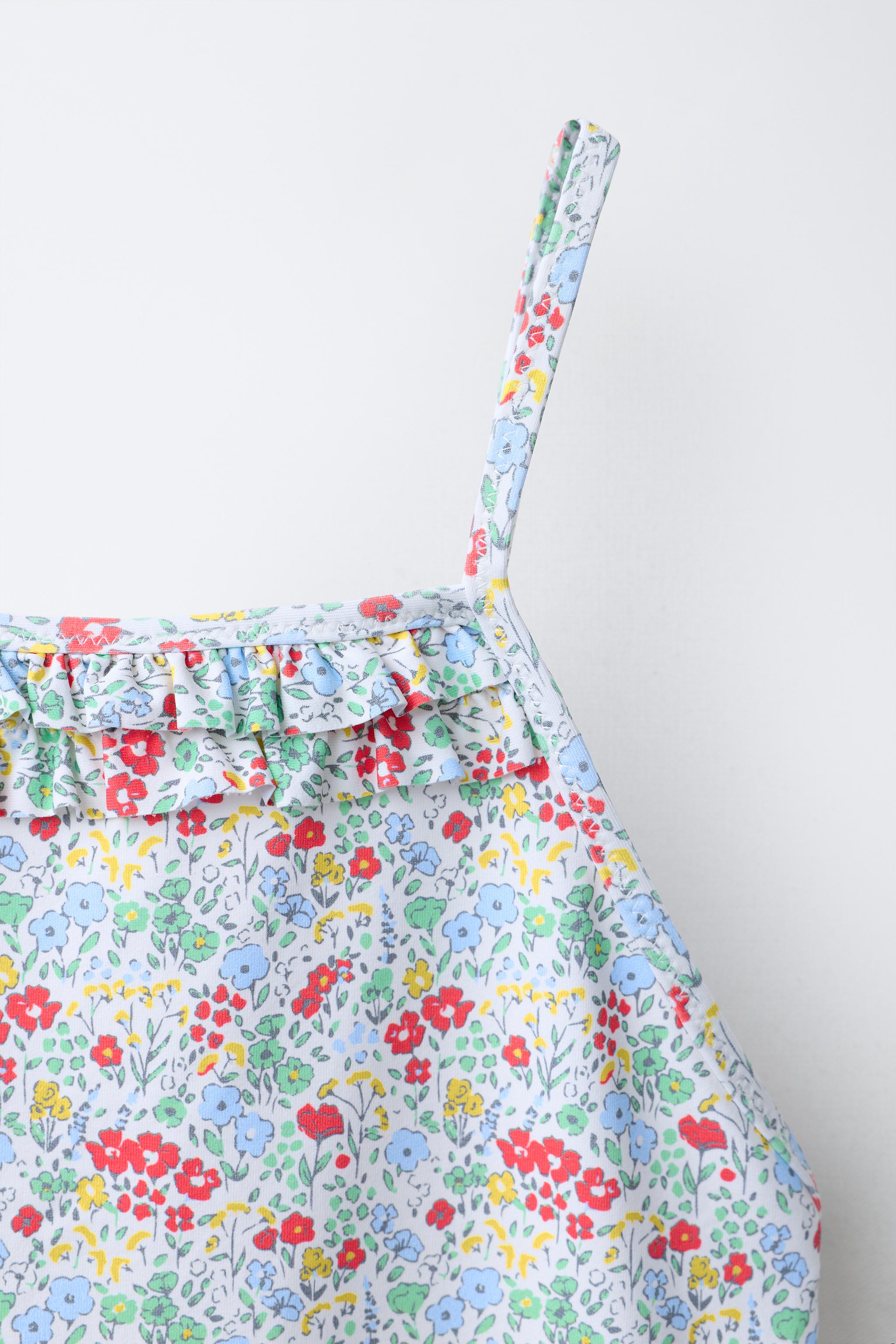 6-14 YEARS / FLORAL PRINT SWIMSUIT