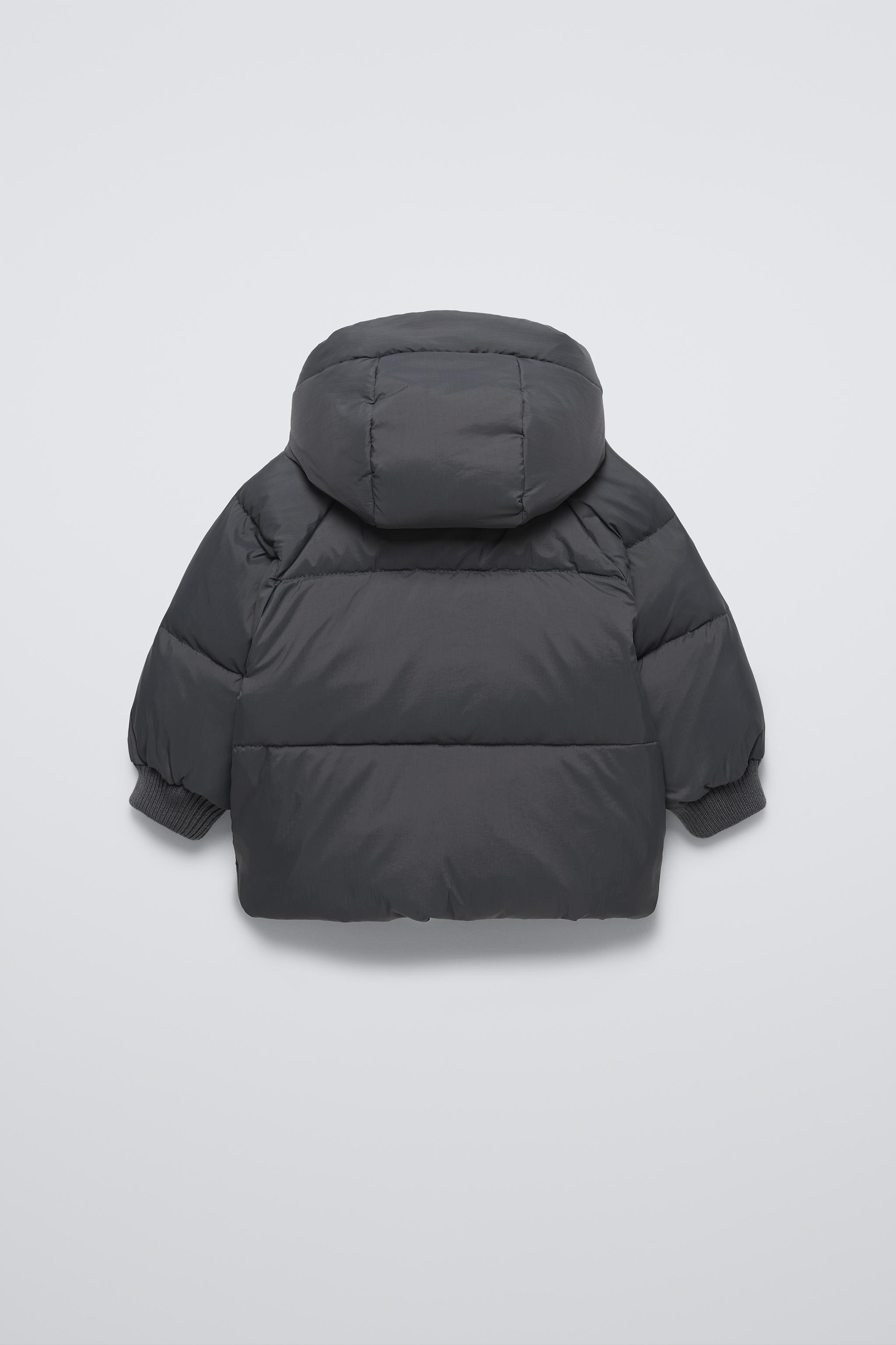 Hooded down puffer coat zara online